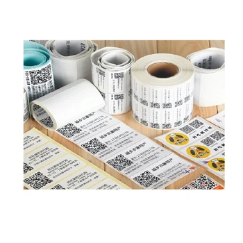 Išgalvotas dizaino, pritaikyti nuskaitymo lipdukų popieriaus, klijų,roll spausdinimo užsakymą brūkšninio kodo etiketės