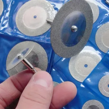 10vnt/set/daug deimantų diskų diskinės pjovimo ašmenys, deimantų šlifavimo ratas pjauti roko porceliano, keramikos, stiklo 30mm dia