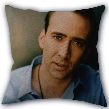 Naujas Custom Nicolas Cage Užvalkalas Medvilnės, Lino Audinio Aikštėje Užtrauktuku Užvalkalas 45X45cm Vestuvių Dekoratyvinės Pagalvės dangtelis