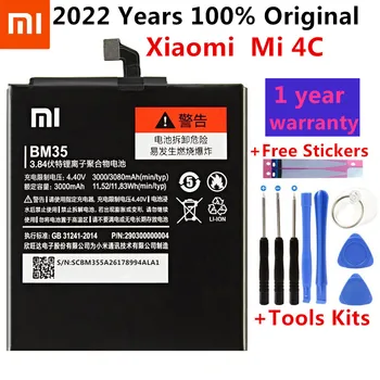 Xiaomi Telefono Baterija BM35 3080mAh už Xiaomi MI 4C MI4C Didelės Talpos, Aukštos Kokybės Originalaus Akumuliatoriaus + Nemokamas Įrankiai