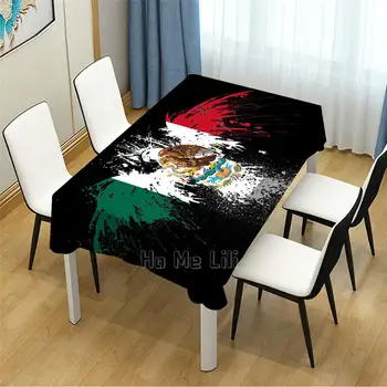 Vėliava Meksika Patten Dizaino Staltiesė Iškyloms Virtuvės Vakarienės Stalo Dekoras