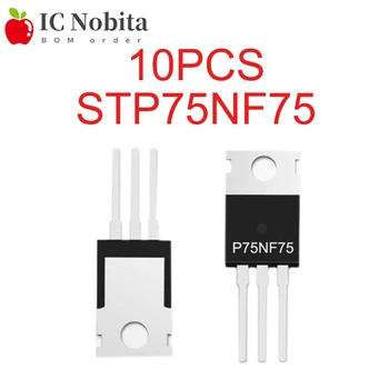 10VNT P75NF75 TO-220 STP75NF75 TO220 75NF75 MOS FET Tranzistorius MOSFET IC Naujas