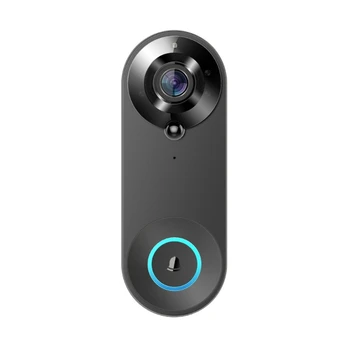 Bevielį durų skambutį Kamera su Varpelių WiFi Doorbell Monitorius, 1080P Aukštos raiškos Naktinio Matymo 2-Būdas Kalbėti 2.4 GHz WiFi