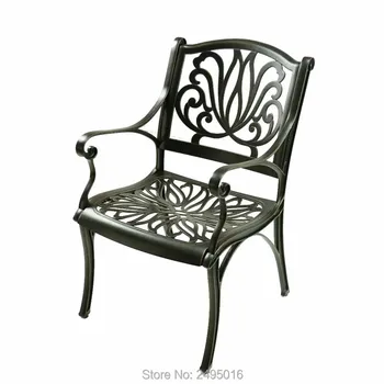Sunkiųjų Daug 2-gabalas aliuminio sodo kėdės anti rust kiemo rankos valgomojo kėdė nuversta tipas Kiemo kėdės, patvarios metų