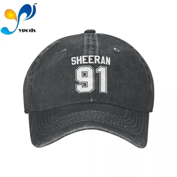 SHEERAN 91 Raidžių Spausdinti Džinsinio Beisbolo kepuraitę Snapback Kepurės Rudenį Vasaros Skrybėlę Vyrams, Moterims, Kepurės skrybėlės Casquette